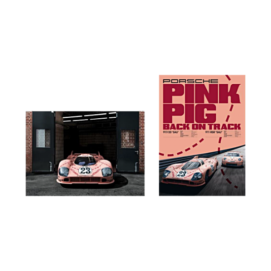 Ensemble d'affiches 917 "Cochon rose"